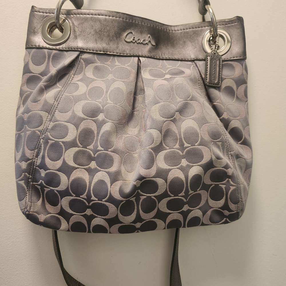 Coach Gray Patterned Women's Bag
